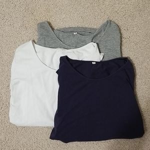 Bundle of 3 Long Sleeve Maternity Tops